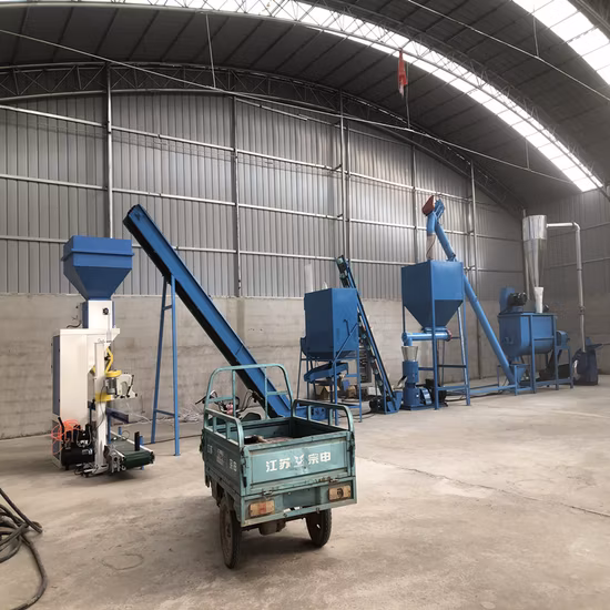 Línea completa de producción de pellets de madera y piensos Molino de martillos Máquina envasadora de refrigeración de pellets Línea de fabricación de pellets de alimentación animal